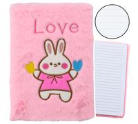 Quaderno morbido con coniglietto e scritta Love - Rosa