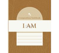 Quaderno motivazionale "I Am Confident" per donne, imprenditrici, imprenditori, mamme, a righe, 120 pagine, a righe larghe (19,1 x 23,5 cm)