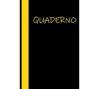 Quaderno Nero Semplice: Pagine a Righe 6x9 per Scrittura Quotidiana: 120 Pagine | Spazio per la Data | Perfetto per Appunti, Diario e Creatività