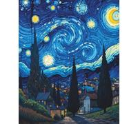 Quaderno Notte Stellata: Diario e Taccuino a righe ispirato a Van Gogh per appunti, pensieri, riflessioni e idee creative