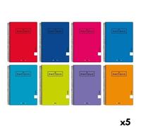 Unipapel 98450096. Confezione da 10 quaderni Pauta 2,5 mm, formato Quarto, Papyrus 01- Uniclasic, formato A4, 80 fogli, 90 g, colori assortiti casuali