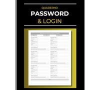 Quaderno Password e Login: Registro per la gestione sicura offline delle credenziali d’accesso digitali e per la sicurezza dei dati online