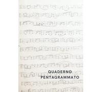 Quaderno pentagrammato: 10 pentagrammi SPAZIOSI con chiave di violino - Stampato in modo da facilitare l'utilizzo di tutta la riga - Perfetto per gli studenti - 100 pagine - A4