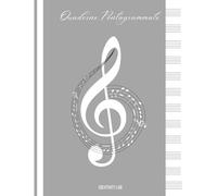 Quaderno Pentagrammato: 100 pagine per scrivere le tue note in modo semplice e ordinato. Indice personalizzabile, 12 pentagrammi / righi musicali per ... (Quaderno di musica - Idea Regalo - Argento)