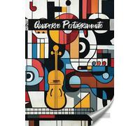 Quaderno Pentagrammato: 12 Pentagrammi per Pagina | 113 pagine numerate ed indice iniziale per Bambini e Ragazzi | Guida didattica Musicale | Scuole Medie e Istituti Musicali | Formato Grande