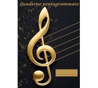 Quaderno Pentagrammato: Con pratico Indice e Spazio per gli appunti.