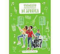 Quaderno Pentagrammato di Musica per la scuola secondaria di primo grado (scuola media): nozioni di teoria, schemi delle note e degli accordi, indice ... pentagrammi comodi per la scrittura.