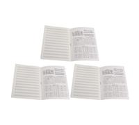 Quaderno Pentagrammato di Musica per Pianoforte e Chitarra 3 Pezzi Nero | Notebook per Spartiti Musicali, Pagine Strappabili e Riutilizzabili, per Canzoni e Partiture All'aperto