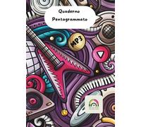 Quaderno Pentagrammato Maxi Formato - 100 Pagine, 11 Pentagrammi per Pagina | Ideale per Scuola Primaria e Secondaria | Edizioni Arcobaleno: Formato ... solfeggio e composizione .Quaderno musica