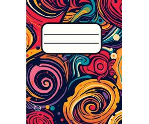 Quaderno Pentagrammato per Musica: Copertina Pop Art Astratta e Colorata per Bambini e Ragazzi: A4 | 12 Pentagrammi | Perfetto per Studenti di Scuola ... - Per Esercizi, Composizione e Studio