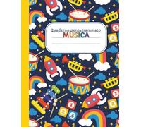 Quaderno Pentagrammato per Scuola Media - 6 righi per pagina | 100 pagine numerate con sezioni visive e playlist | Ideale per studenti con DSA: Per ... organizzate per facilitare l’apprendimento
