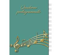 Quaderno pentagrammato: Quaderno di musica | 1440 Pentagrammi | Formato Grande 21,6 x 28 cm | Libro con 120 pagine numerate con 12 pentagrammi | Per ... da compilare | La mia Musica da scrivere