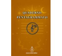 Quaderno Pentagrammato: Quaderno pentagrammato senza chiave | Ideale per studenti, compositori e insegnanti di musica
