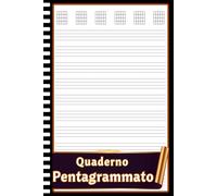 Quaderno Pentagrammato: Taccuino Chitarra | 112 Pagine Vuote per Tablature + Accordi | Ideale per Lezioni, Prove e Composizione