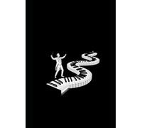 Quaderno pentagrammato tastiera ondulata e direttore di orchestra: 100 pagine formato A4 (21 x 29,7 cm)