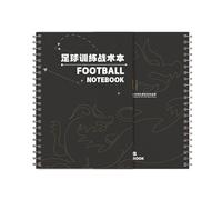Quaderno per Allenatori di Calcio, Quaderno per Allenamento di Calcio, 14,8 x 21 cm, per Pianificazione, Strategia, 142 Fogli(Black)