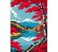 Quaderno per Appunti A4 KireiCraft - Copertina Giapponese 2, 96 Pagine Puntinate - 90g/m2