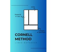 Quaderno per appunti Metodo Cornell: A4 a righe, 3 sezioni