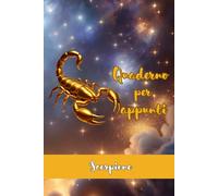 Quaderno per appunti: Scorpione