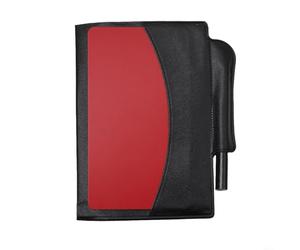 Quaderno per arbitro di calcio, con cartellino rosso e cartellino giallo, per ausili per l'allenamento del calcio, compatto PU+PVC, organizer per arbitri, 11 x 8 cm, 20 g