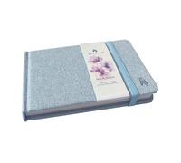 Quaderno per disegno A6 con copertina in 100% cotone - Orizzontali - Blocco per disegno A6 per acquerelli e inchiostro - 60 pagine, 30 fogli, 200 g/m². Blocco da viaggio. Tasca interna.