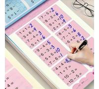 Quaderno per esercizi di matematica per bambini, entro 10 esercizi di sottrazione aggiunta, strumento di apprendimento per scrittura a mano, strumento di apprendimento del pensiero logico, per bambini