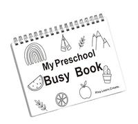 Quaderno per esercizi prescolari - libri per imparare lettere e numeri, cartella per esercizi di scrittura homeschool materiale per la casa, in viaggio per l'asilo
