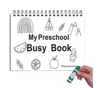 Quaderno per esercizi prescolari | Libro di lavoro per bambini asilo - Esercizi di scrittura giocattolo educativo per l'asilo scolastico a casa