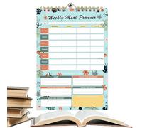 Quaderno per la Preparazione dei Pasti,Agenda Dieta E Benessere Con Fogli Strappabili Per Donne - Vintage Alimentazione Sana Organizzatore Blocco Note Per Moglie Ragazzi Figlia Marito Amici Atleti Gio