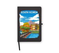 Quaderno per le vacanze souvenir della Corea del Sud, pagine bianche, copertina in ecopelle, agenda, diario, cartella di lavoro
