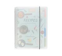 Quaderno per ricette con copertina rigida, formato A4, per scrivere le proprie ricette
