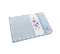 Quaderno per schizzi A5 con copertina in cotone 100% - 200 g/m² Orizzontale, orizzontale - Quaderno per schizzi A5 per acquerello e inchiostro - 60 pagine, 30 fogli. Quaderno da viaggio