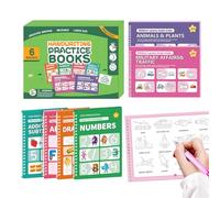 Quaderno per scrittura con fessure - Giocattoli educativi riutilizzabili per calcare | Quaderni di scrittura a mano con inchiostro, per Aula, casa, vacanze, principianti e insegnanti
