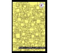 QUADERNO PER SCRITTURA FACILITATA, DISCALCULIA, DISLESSIA, DISGRAFIA, DISORTOGRAFIA || Formato A5 (6x9 inches - 15,2 x 22,8 cm) 70 pagine con QUADRETTI colorati