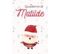 Quaderno personalizzato con nome natalizio: Quaderno note personalizzato con nome, tema natale, natalizio