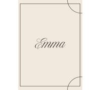 Quaderno Personalizzato “Emma” - A4 a Righe | Elegante & Minimal | 100 Pagine: Notebook A4 con nome Emma - 100 pagine a righe - Design minimal e raffinato - Perfetto per scuola, lavoro o journaling