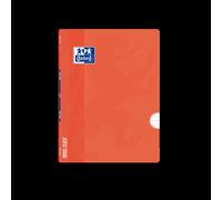 Quaderno pinzato Oxford School Classic Openflex A5+ - Copertina in plastica robusta - 48 fogli con 1 riga e margine - Arancione NEW