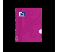 Quaderno pinzato Oxford School Classic Openflex A5+ - Copertina in plastica robusta - Regola 3,5 con margine - 48 fogli - Color NEW