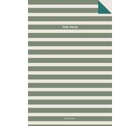 Quaderno Premium a righe senza margine 6x9" (15,24x22,86 cm) - The Fold Essential: 100 Pagine - Copertina Soft-touch opaca a righe verdi, carta bianca ... disegno - Idea regalo elegante e essenziale