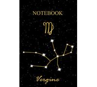 Quaderno Puntinato A5 - Costellazione e Oroscopo: Notebook con pagine numerate - Elegante Cover con Segno Zodiacale della Vergine e Cielo Stellato con ... Doodles, Schizzi, Disegni, Note, Memorie