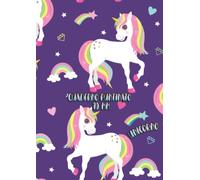 Quaderno Puntinato Unicorno Arcobaleno griglia puntini distanti 10 mm: Semplice quadernone Viola da 110 pagine ideale per bambina disegnare, appunti, ... esercizi, ecc Formato A4 (29,7cm x 21 cm)