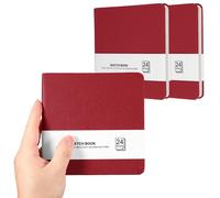 Quaderno schizzi 5.5x5.5" per Mini, 3pz, carta acq rosso scuro
