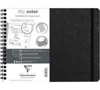 Quaderno spiralato Age Bag, My.Notes 25x19 marg.stacc 60F DOT Nero