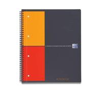 Quaderno spiralato OXFORD International Activebook Maxi A4+ grigio/arancio quadr