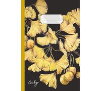 Quaderno tascabile: quaderno a righe, formato piccolo per appunti, pensieri, scrittura | notebook-journal 60 pagine | Alberi - Ginkgo