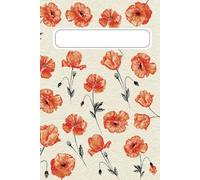 Quaderno Vintage con Illustrazioni di Papaveri - Taccuino Elegante per Appunti, Diario e Note: Perfetto per Scrittori, Studenti e Amanti dello Stile ... Artistica con Motivi Botanici Raffinati