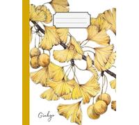 Quadernone a Fogli Bianchi: elegante quaderno senza righe per schizzi, disegni e scrittura | sketchbook/notebook | Formato grande ( 20,95x27,94 cm) 120 pagine | Natura - Alberi - Ginkgo