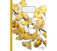 Quadernone a Fogli Bianchi: quaderno senza righe per schizzi, disegni e scrittura | sketchbook/notebook | Formato A4 (21,0 x 29,7 cm) 120 pagine | Natura - Alberi - Ginkgo