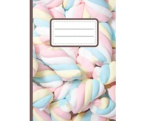 Quadernone a Quadretti 5 mm. Senza Margine: Quaderno con Illustrazione Marshmellow per Scuole Medie, Superiori, Università, Matematica, Scienze, Geometria, Appunti/Taccuino Grande Misura A4