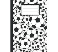 Quadernone Quadretti 4 mm Senza Margine: Quaderno di Alta Qualità - Motivo Palloni da Calcio - per Studenti delle Scuole Medie e Superiori - Formato A4